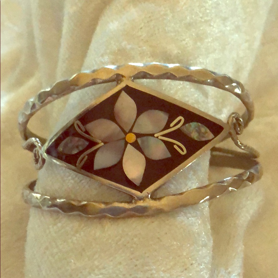 Mother Of Pearl Mosaic Bracelet